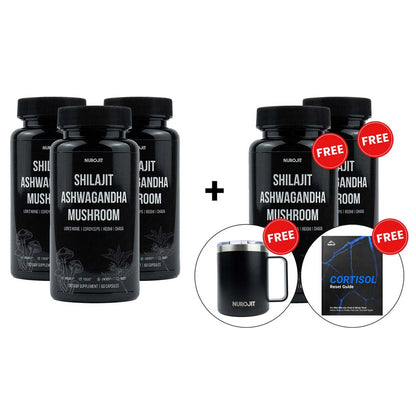 6 in 1 Shilajit Ashwagandha Mushroom Capsules